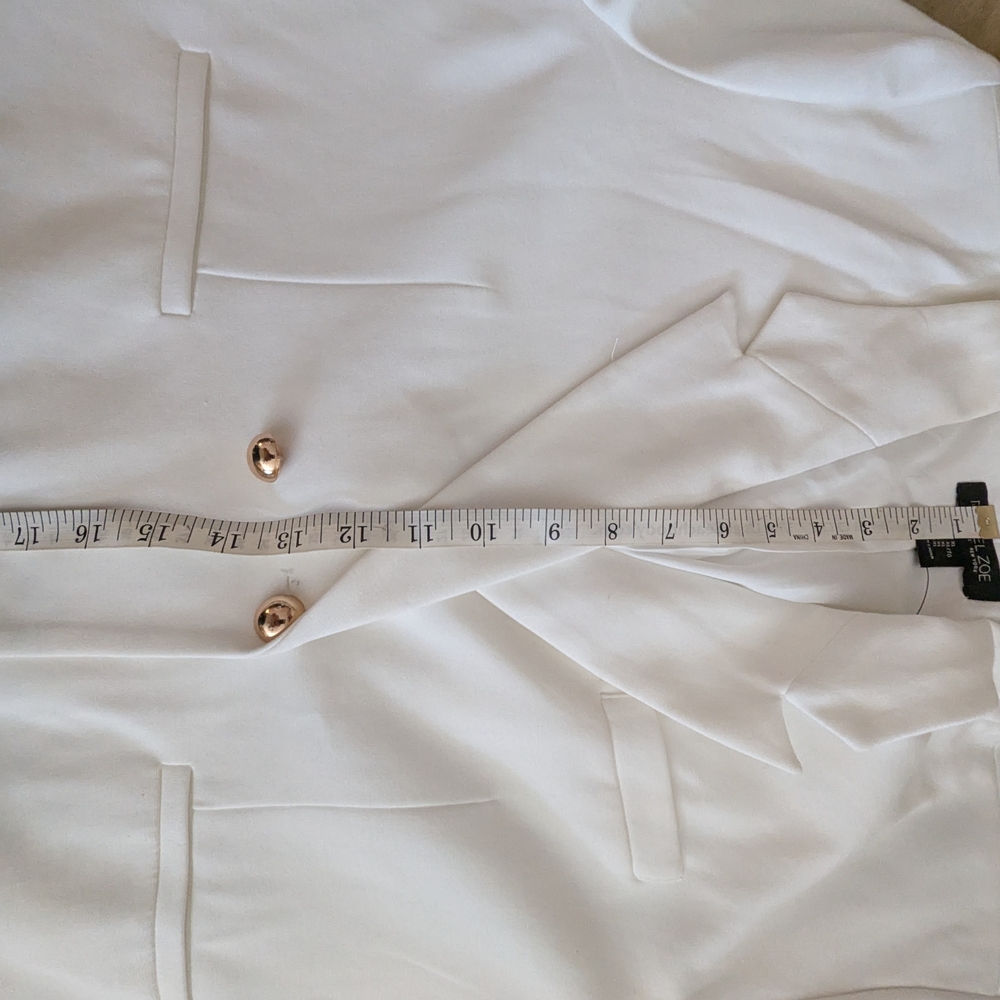 Rachel Zoe White Blazer with Gold Buttons - Picture 6 of 6